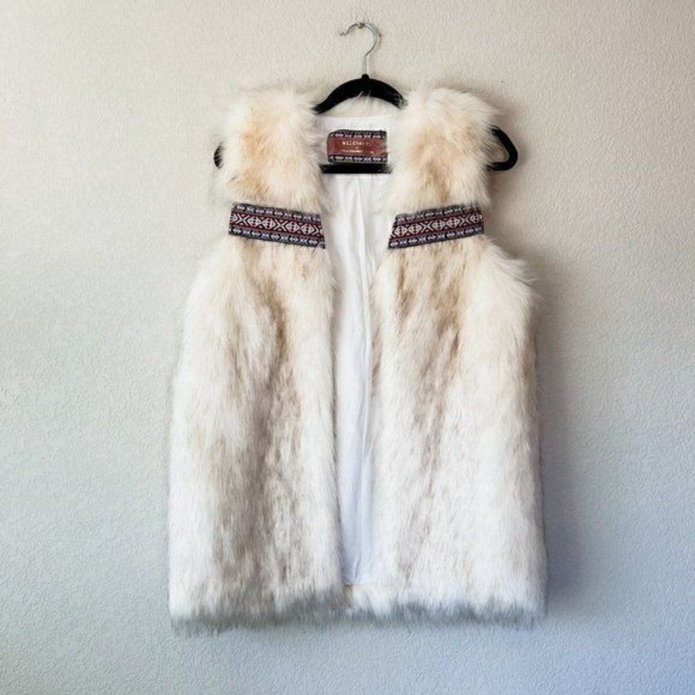 Wildheart by Eternal Sunshine Creations Boho Faux Fur Vest, Size XS/S